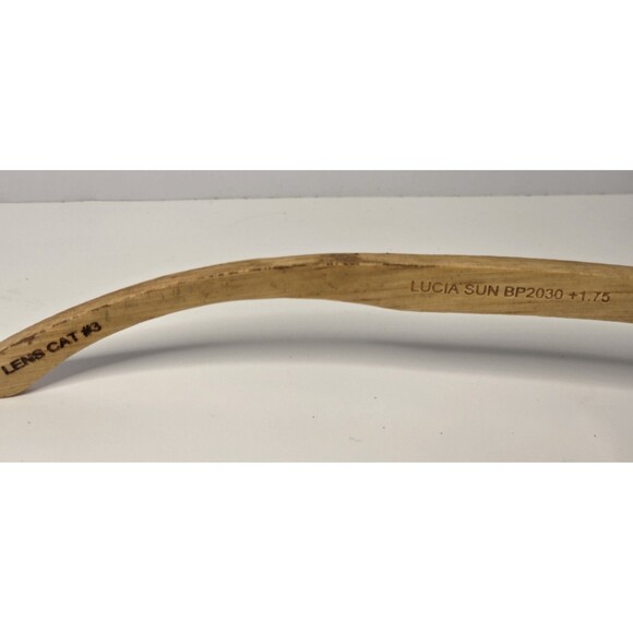 Blue Planet Sunglasses Rx Strength +1.75 Readers Red Frames Bamboo Arms - Picture 5 of 6